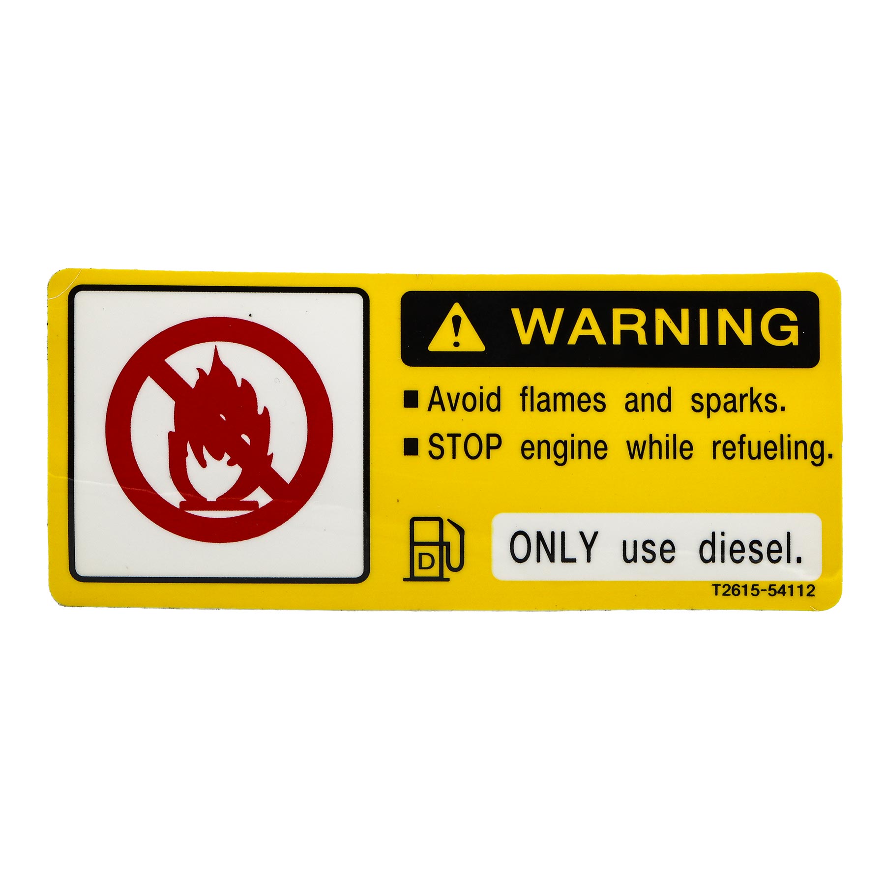LABEL, FUEL WARNING  v